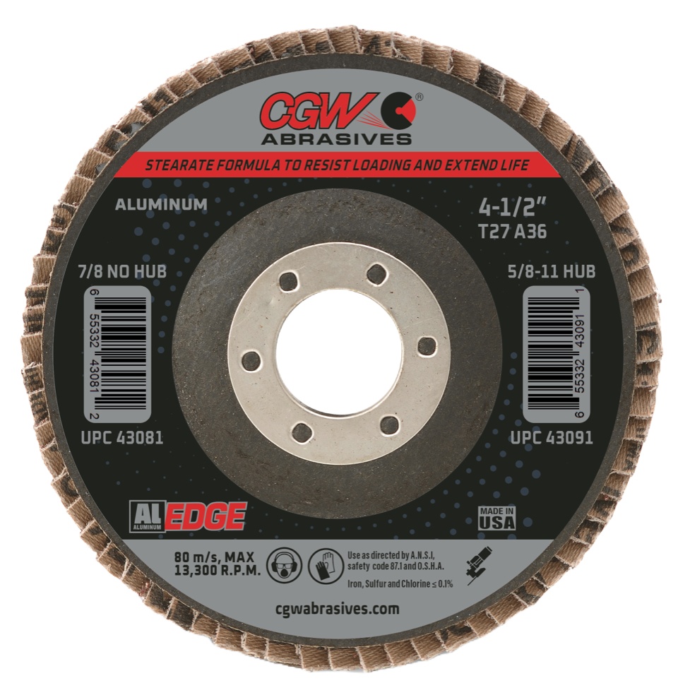 Picture of CGW "Camel" Abrasive 41/2X5/8-11 T27 A60 Disc Flap